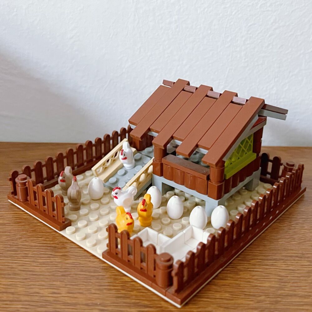 新しいMOCチキンコップモデル組み立てブロック、都市型農場動 - Urban Farming For Kids のレビューと価格