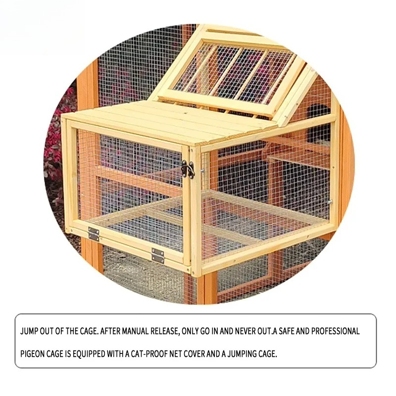 新しいデザインの大型耐雨木製屋外鳩・家禽飼育ケージ、都市農場 - Urban Farming Urban Gardening のレビューと価格